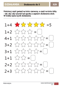 Dodawanie do 5