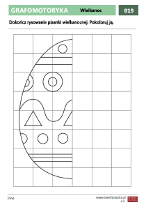 Grafomotoryka - Wielkanoc