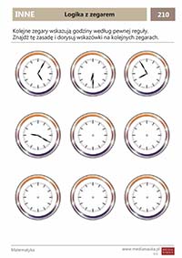 Karta pracy Logika z zegarem