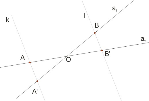 twierdzenie Talesa - rysunek 2