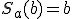 S_a(b)=b