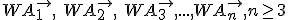 WA_1^{\rightarrow},\ WA_2^{\rightarrow},\ WA_3^{\rightarrow},...,WA_n^{\rightarrow},n\geq 3
