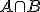 A\cap B