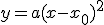 y=a(x-x_0)^2