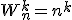 W^{k}_{n}=n^k