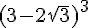(3-2\sqrt{3})^3