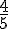 \frac{4}{5}