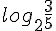 log_2 \frac{3}{5}