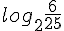 log_2 \frac{6}{25}