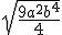 \sqrt{\frac{9a^2b^4}{4}}