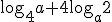 \log_{4}{a}+4\log_{a}{2}