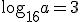 \log_{16}{a}=3