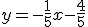 y=-\frac{1}{5}x-\frac{4}{5}