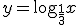 y=\log_{\frac{1}{3}}{x}