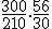 \frac{300}{210}\cdot \frac{56}{30}