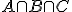A\cap B \cap C