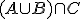 (A\cup B) \cap C
