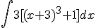 \int{3[(x+3)^3+1]dx}