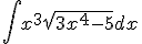 \int{x^3\sqrt{3x^4-5}dx}