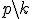 p\backslash k