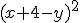 (x+4-y)^2
