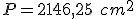 P=2146,25\ cm^2