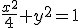 \frac{x^2}{4}+y^2=1