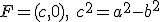F=(c,0), \ c^2=a^2-b^2