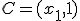 C=(x_1,1)