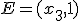 E=(x_3,1)