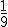 \frac{1}{9}