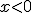 x< 0