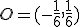 O=(-\frac{1}{6}, \frac{1}{6})