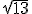 \sqrt{13}