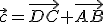 \vec{c}=\vec{AB}+\vec{BC}+\vec{CD}+\vec{DA}=\vec{0}