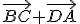 \vec{BC}+\vec{DA}