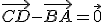 \vec{CD}-\vec{BA}=\vec{0}
