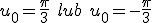 u_0=\frac{\pi}{3}\ lub \ u_0=-\frac{\pi}{3}