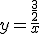y=\frac{\frac{3}{2}}{x}