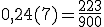 0,24(7)=\frac{223}{900}