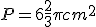 P=6\frac{2}{3}\pi cm^2