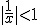 |\frac{1}{x}|<1