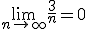 \lim_{n\to\infty}\frac{3}{n}=0