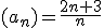 (a_n)=\frac{2n+3}{n}